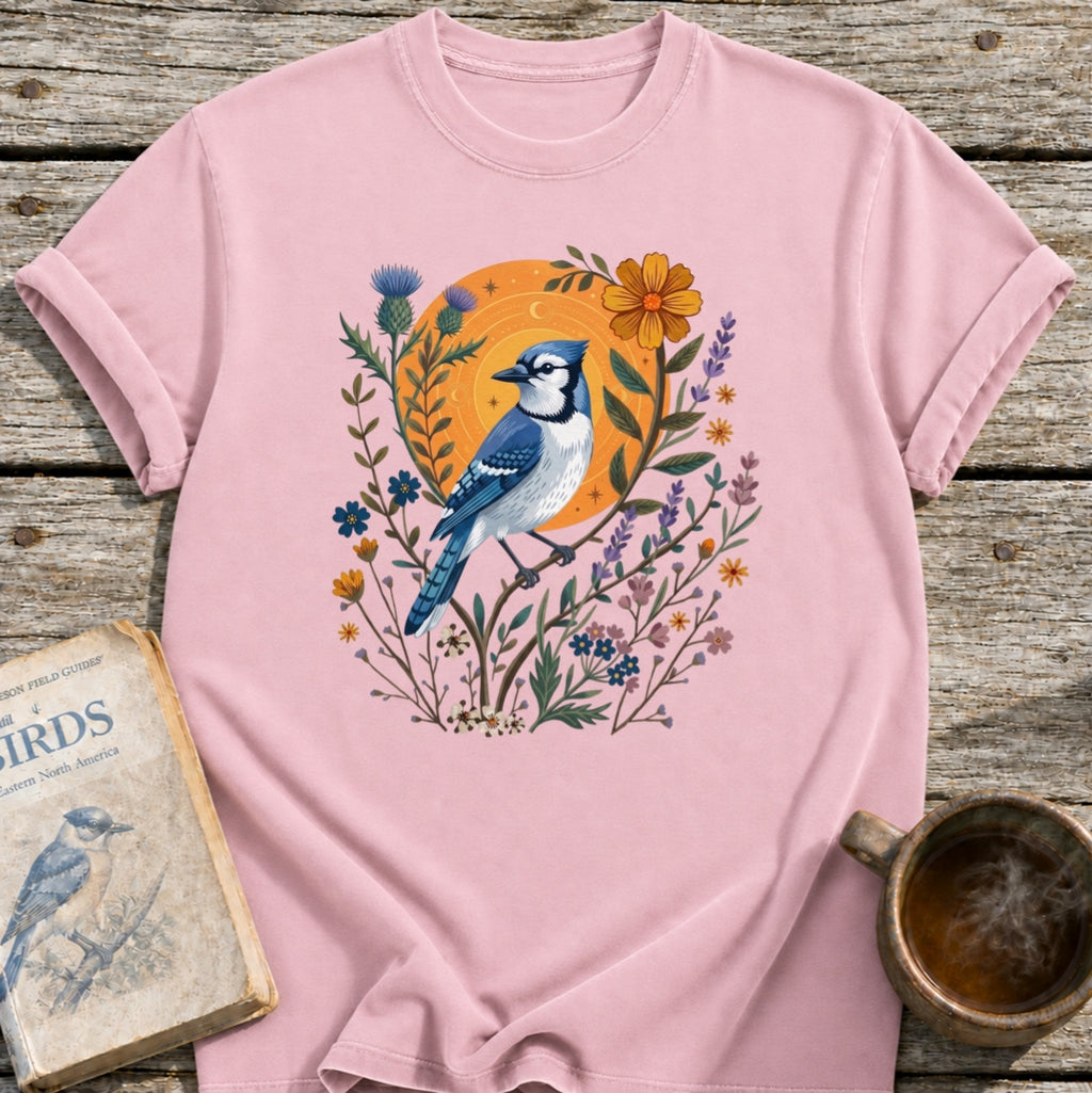Blue Jay Floral Sun T-Shirt