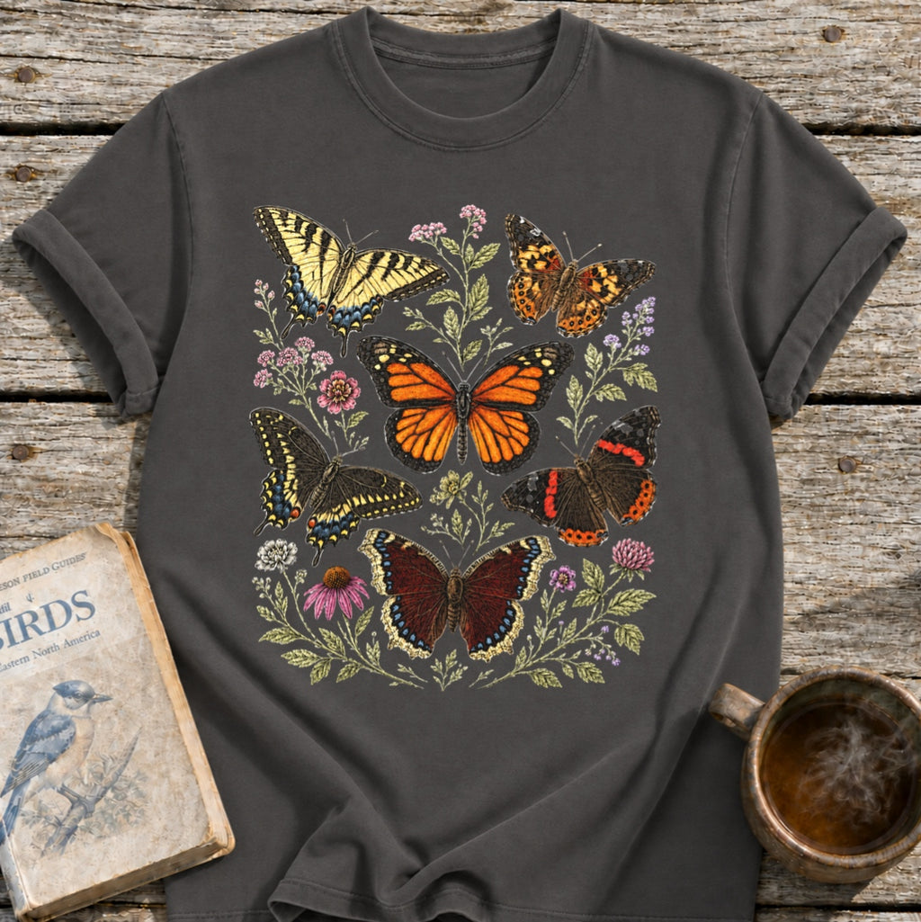 Butterflies Floral T-Shirt