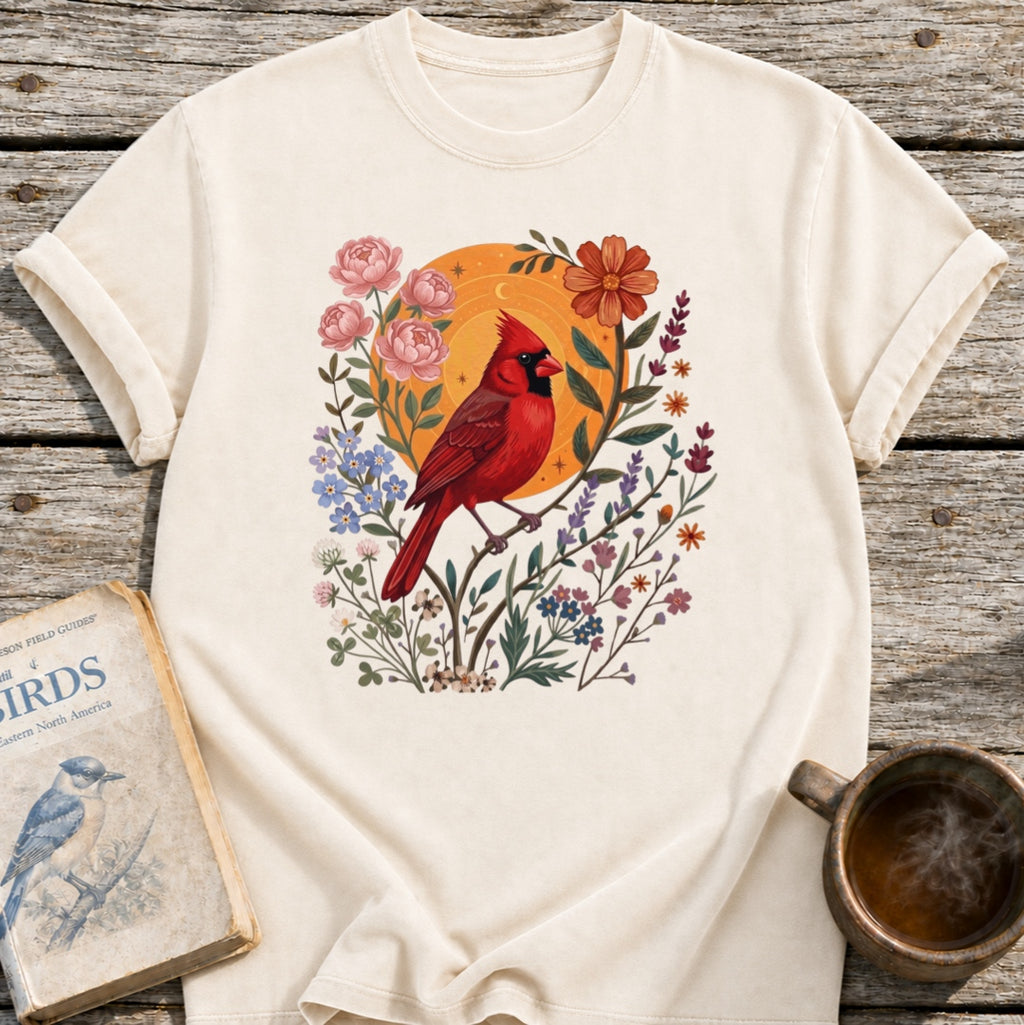 Cardinal Floral Sun T-Shirt
