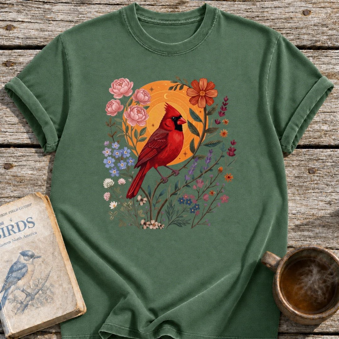 Cardinal Floral Sun T-Shirt