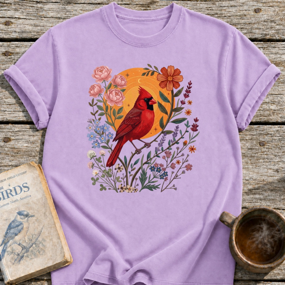 Cardinal Floral Sun T-Shirt