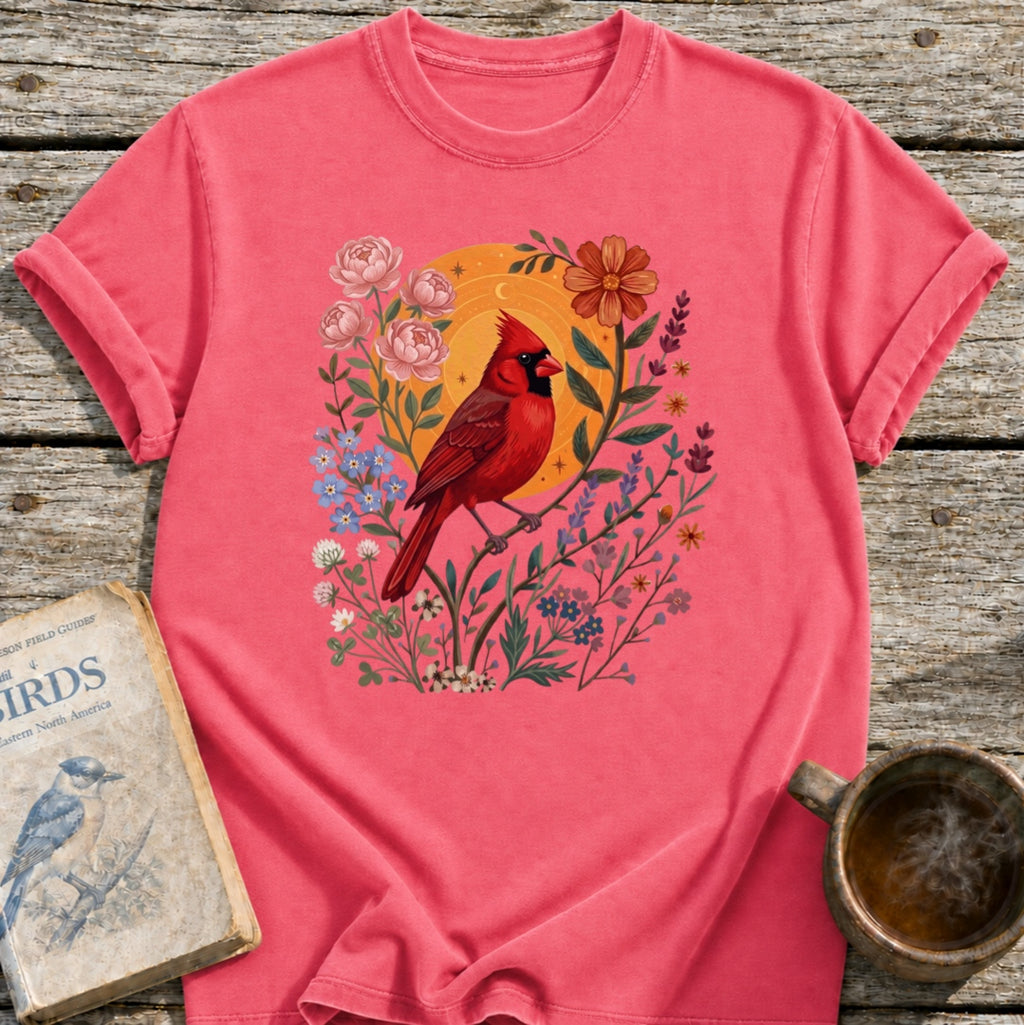 Cardinal Floral Sun T-Shirt