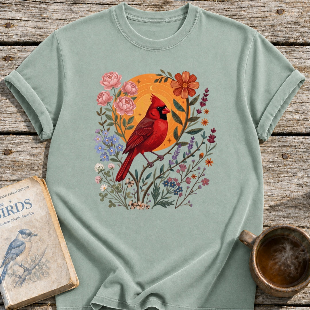 Cardinal Floral Sun T-Shirt