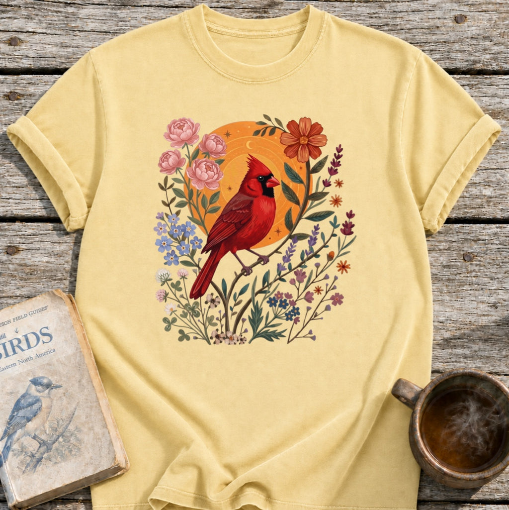 Cardinal Floral Sun T-Shirt