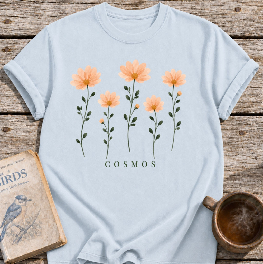Cosmos Pressed Flowers T-Shirt