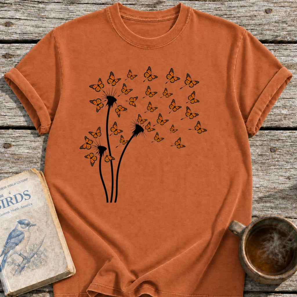 Dandelion Monarch Butterflies T-Shirt