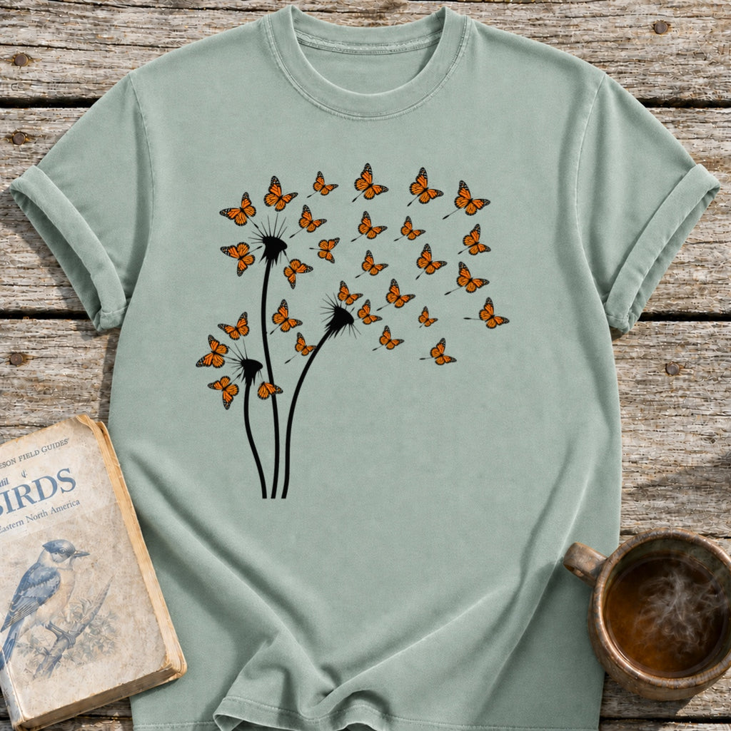 Dandelion Monarch Butterflies T-Shirt