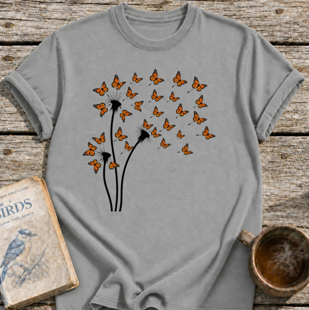 Dandelion Monarch Butterflies T-Shirt