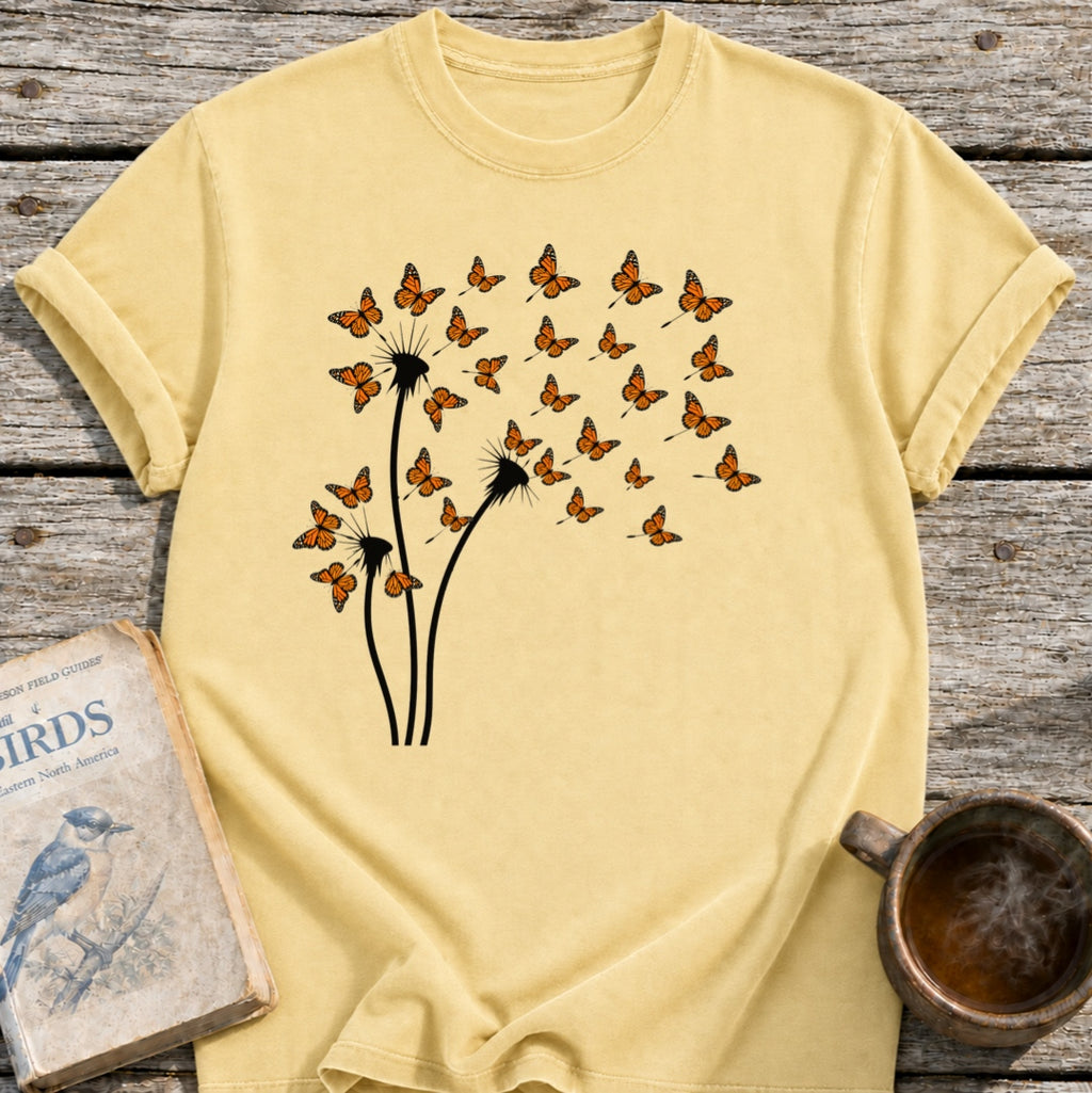 Dandelion Monarch Butterflies T-Shirt