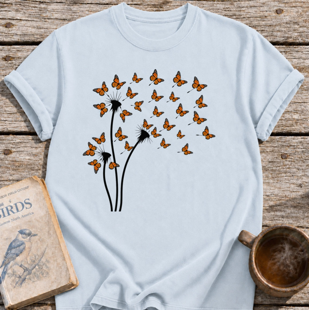 Dandelion Monarch Butterflies T-Shirt