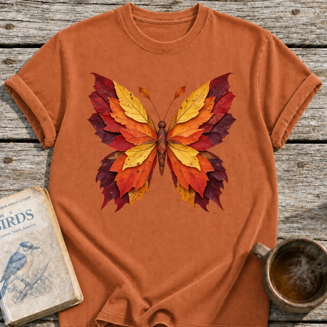 Fall Leaf Butterfly T-Shirt