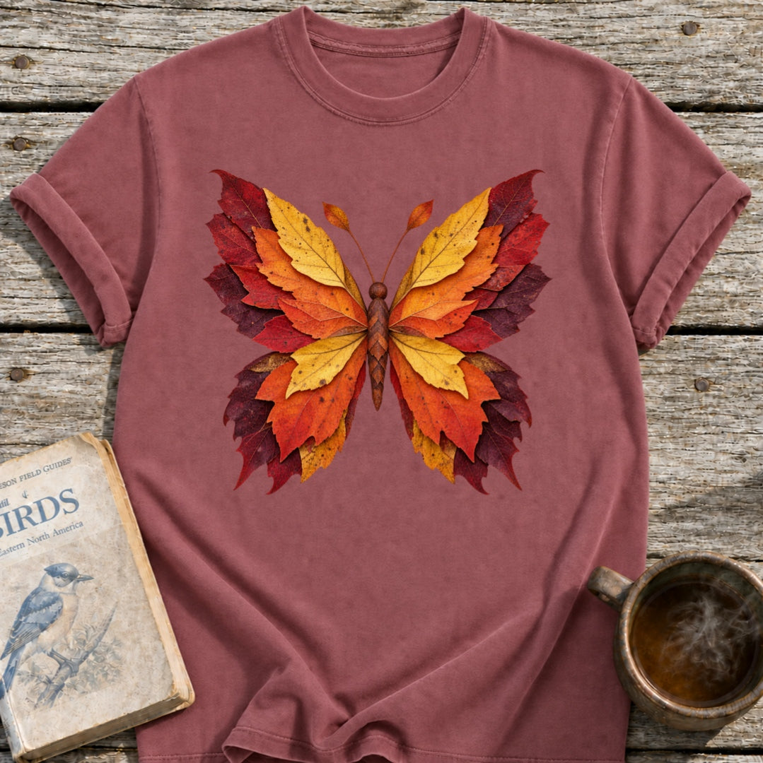 Fall Leaf Butterfly T-Shirt