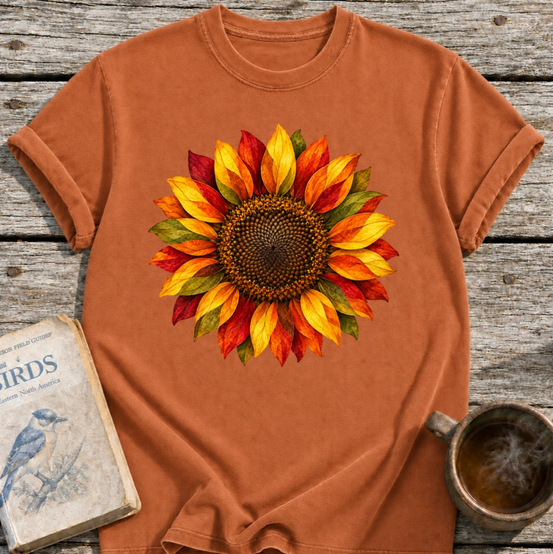 "Fall" Sunflower T-Shirt