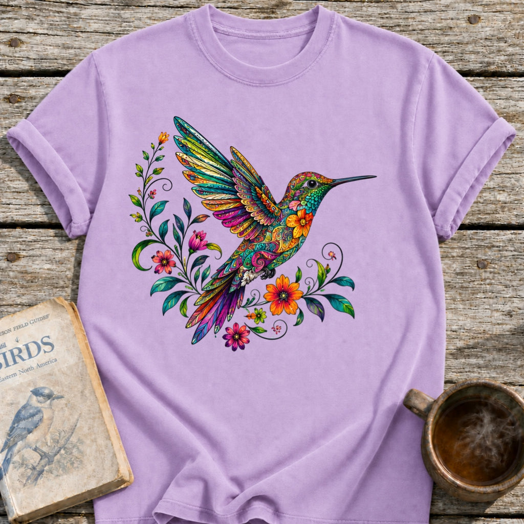 Floral Hummingbird T-Shirt