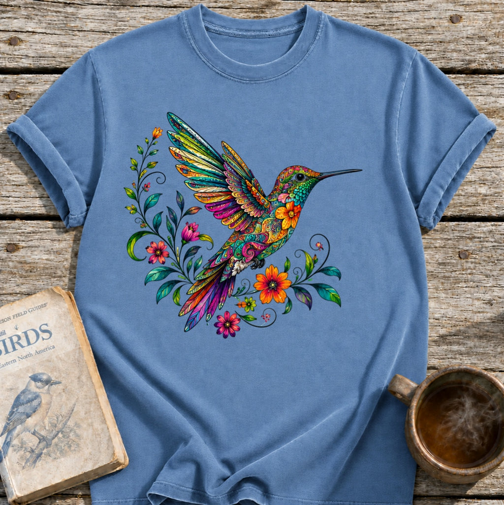 Floral Hummingbird T-Shirt