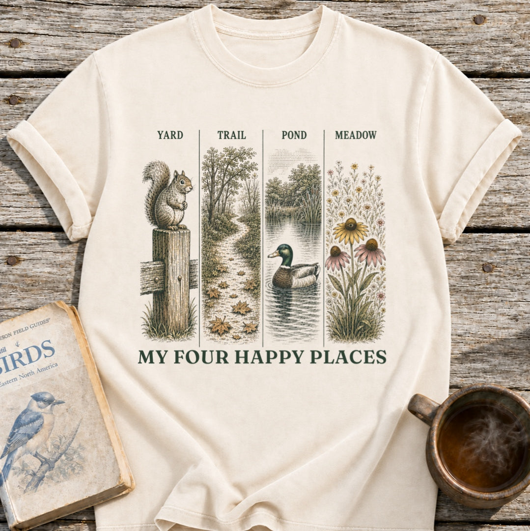 Four Happy Places T-Shirt