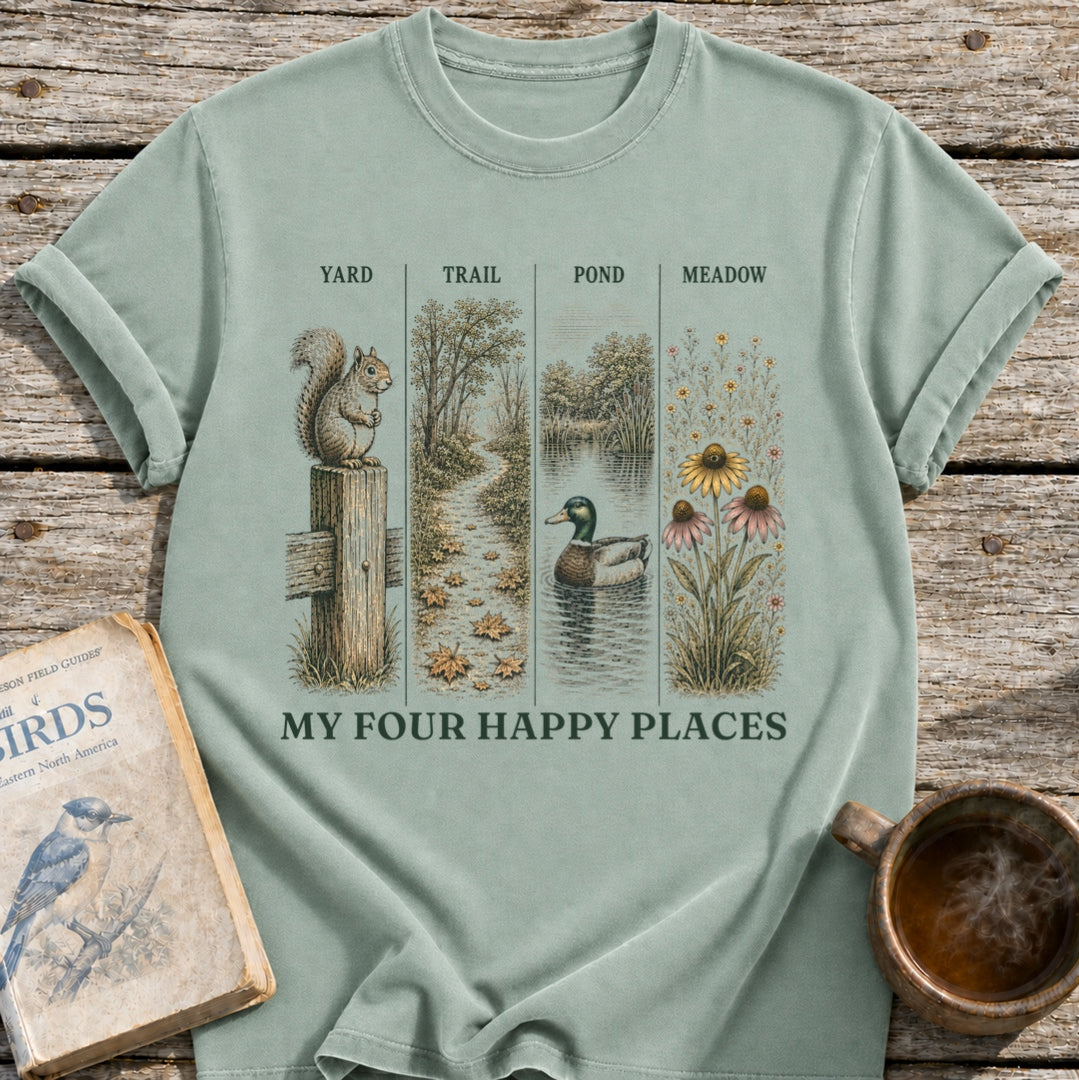 Four Happy Places T-Shirt