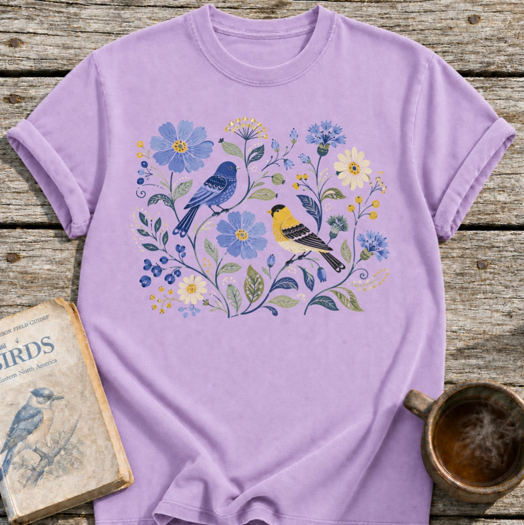 Goldfinch & Bunting Floral T-Shirt
