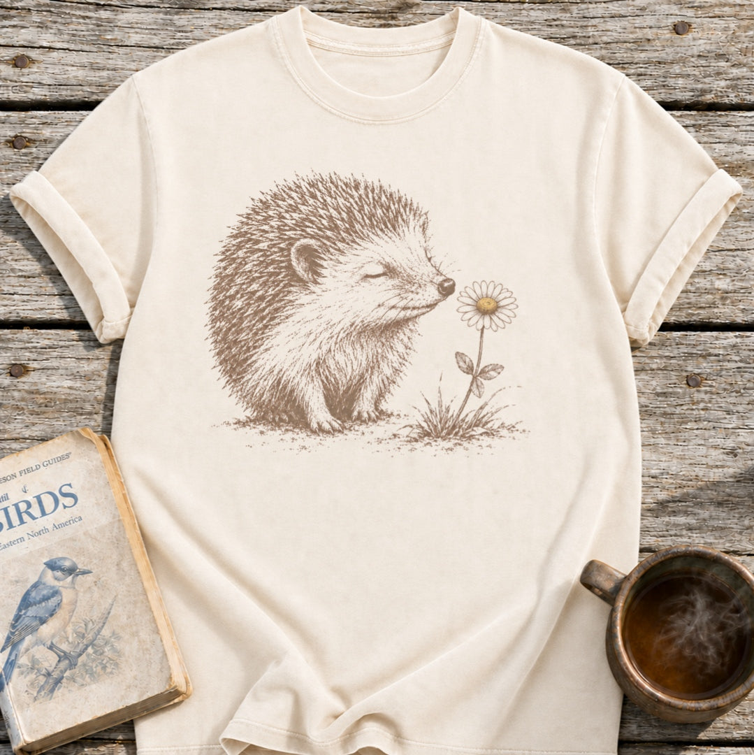 Hedgehog Flower T-Shirt