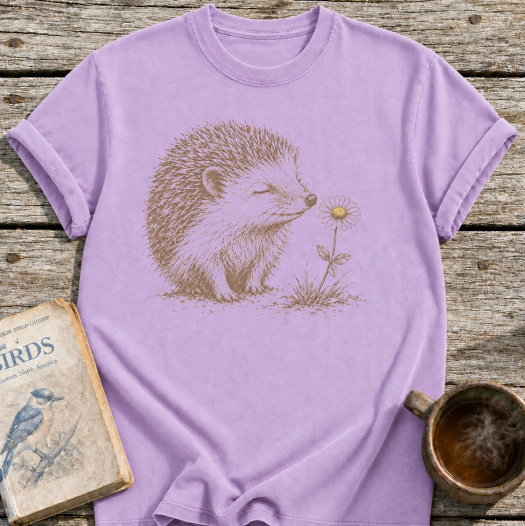 Hedgehog Flower T-Shirt