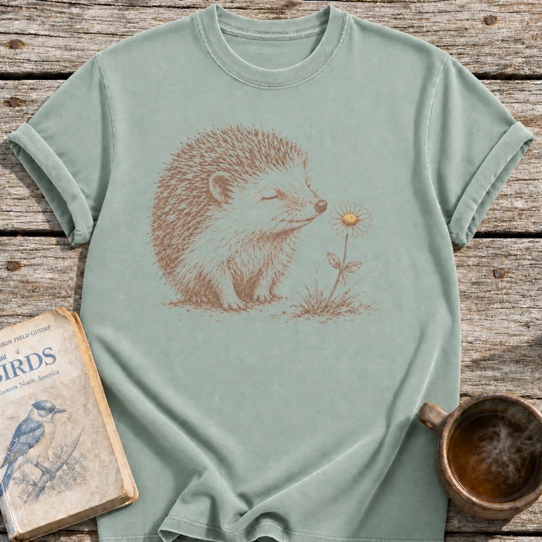 Hedgehog Flower T-Shirt
