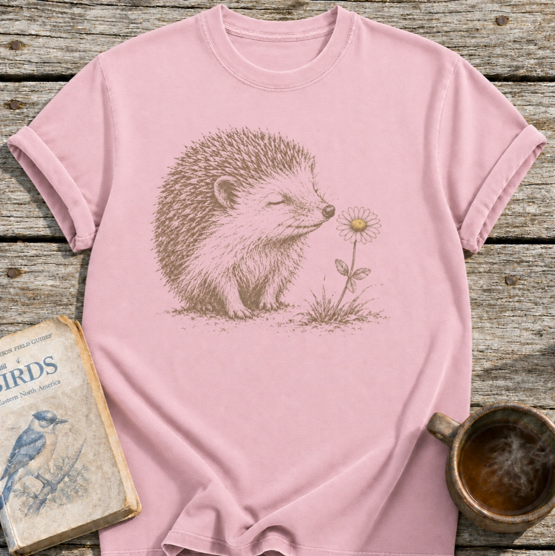 Hedgehog Flower T-Shirt