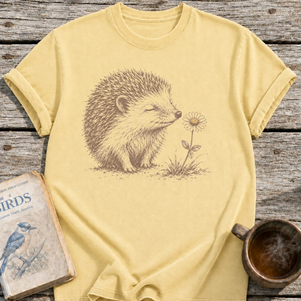 Hedgehog Flower T-Shirt