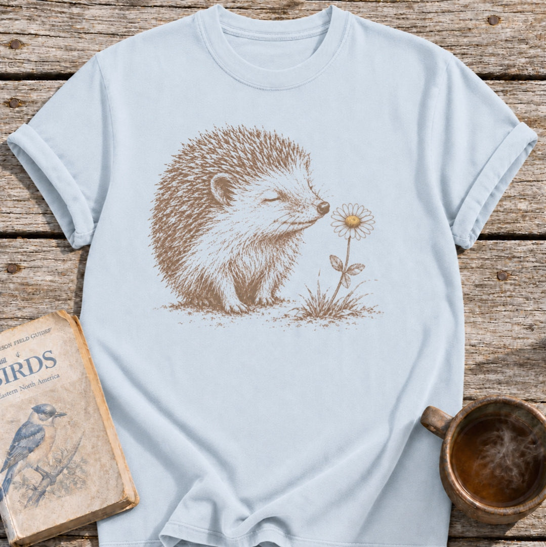 Hedgehog Flower T-Shirt