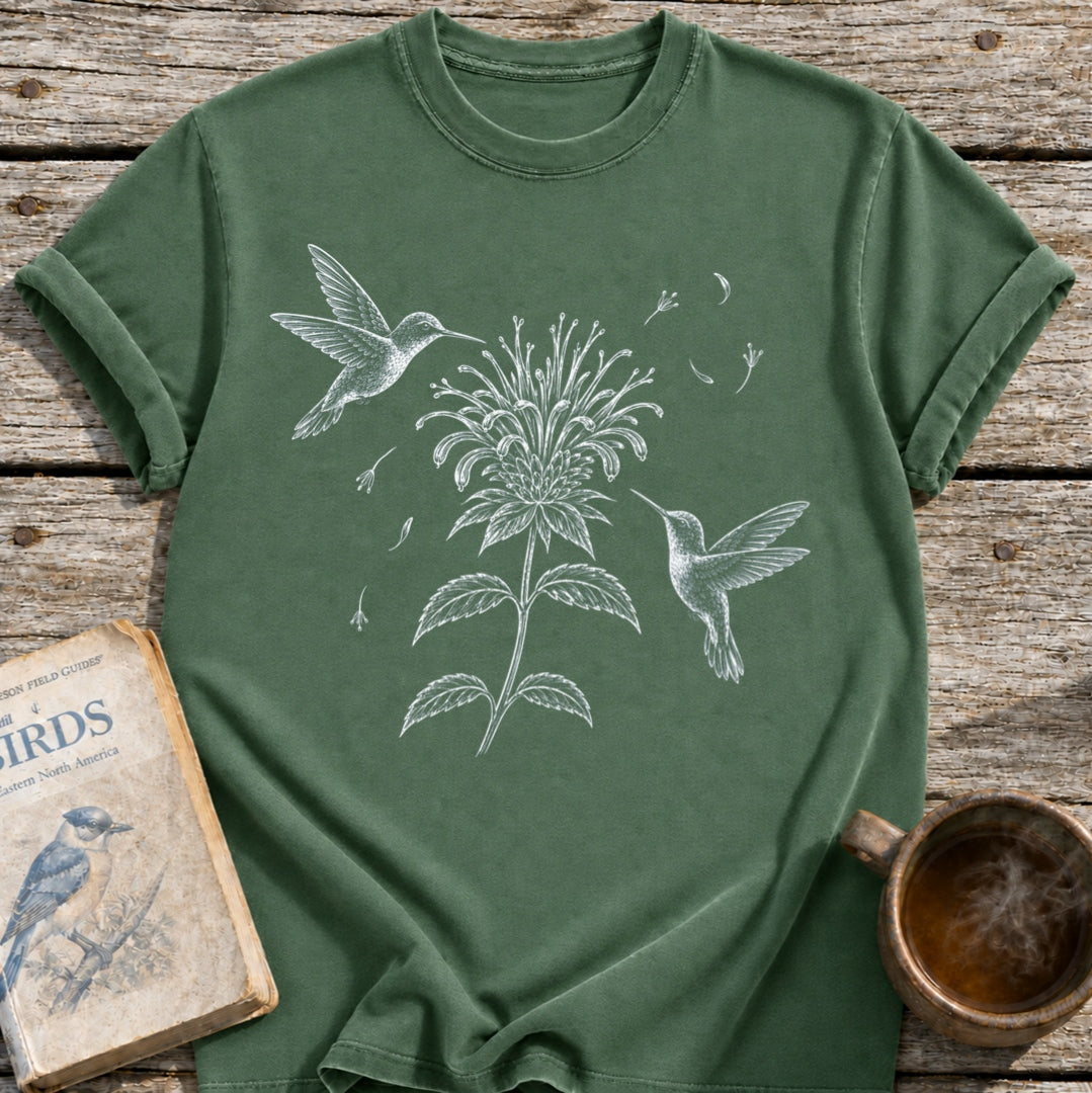 Hummingbirds Bee Flower T-Shirt
