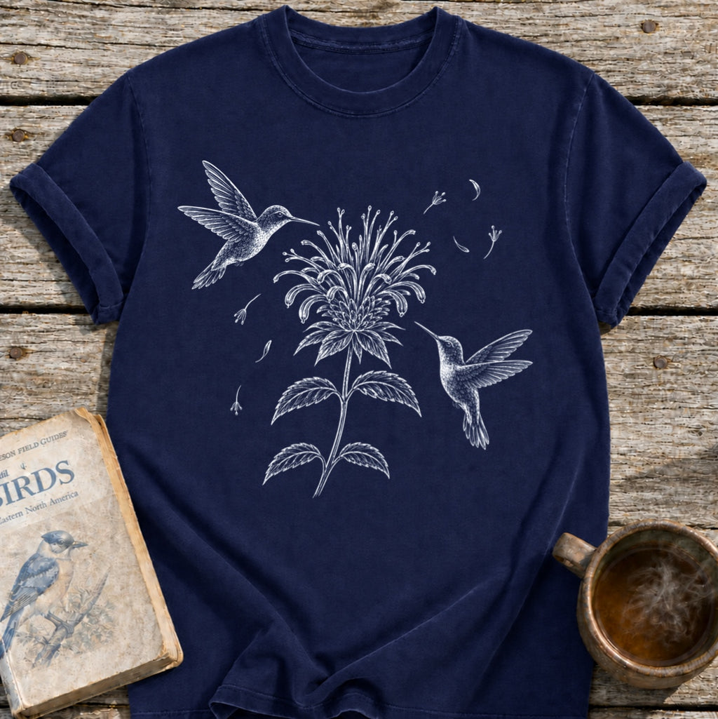 Hummingbirds Bee Flower T-Shirt
