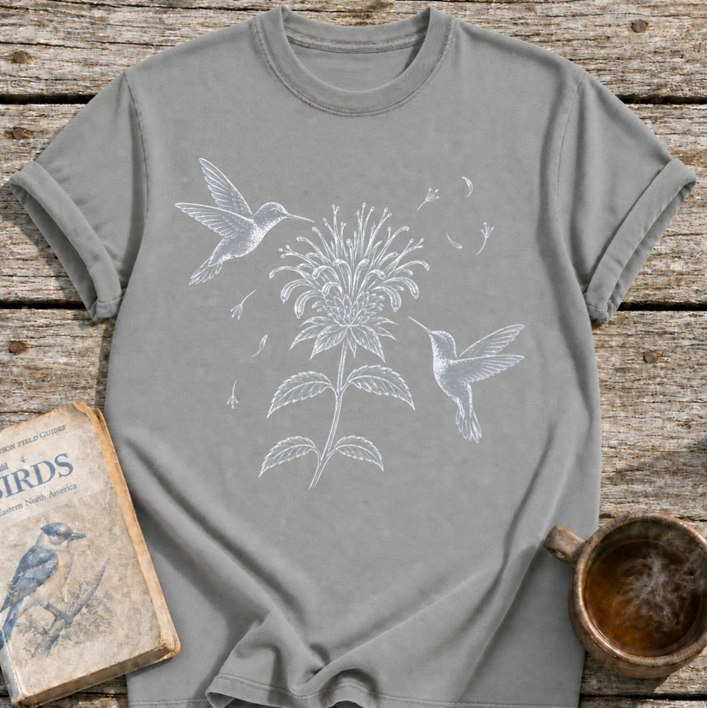 Hummingbirds Bee Flower T-Shirt