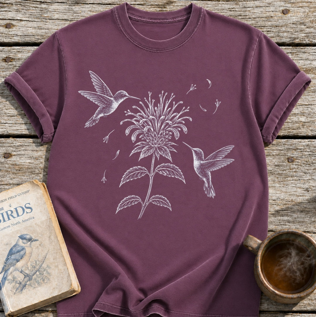 Hummingbirds Bee Flower T-Shirt