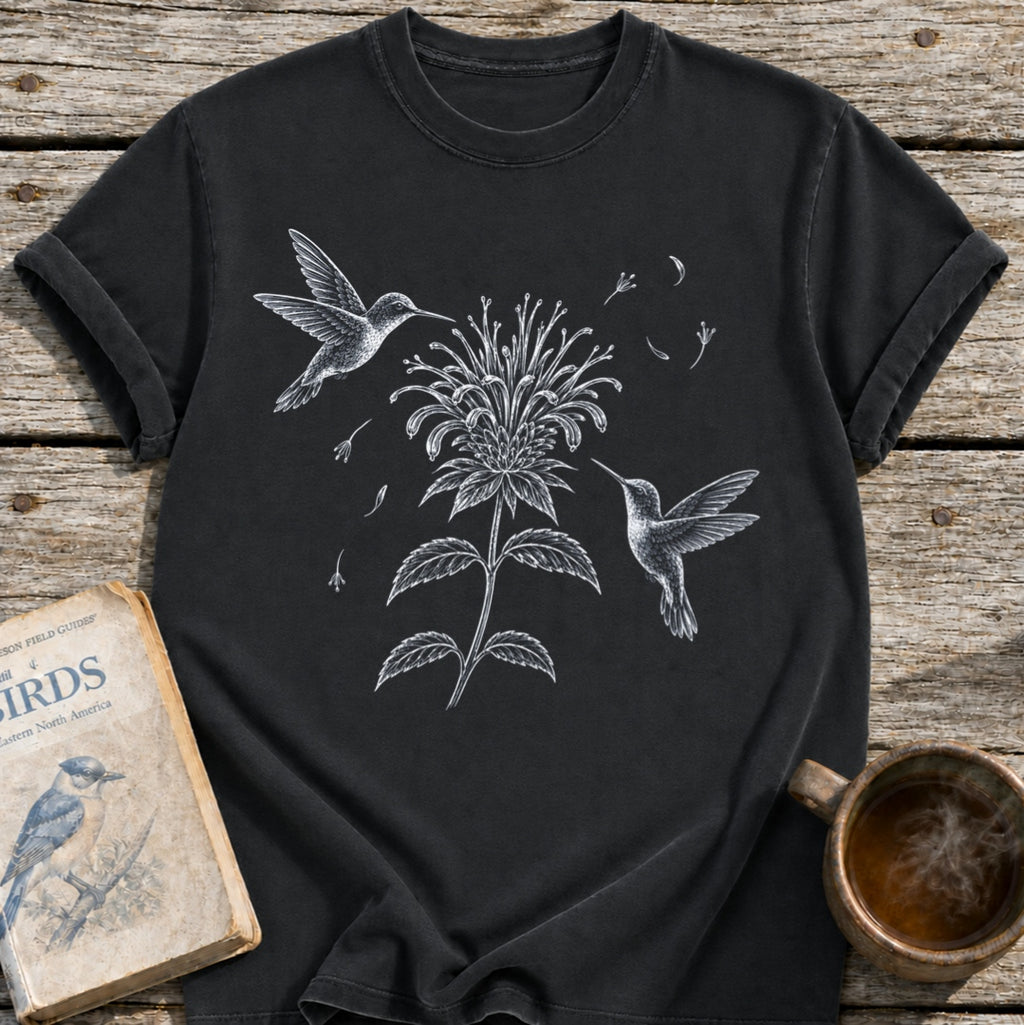 Hummingbirds Bee Flower T-Shirt