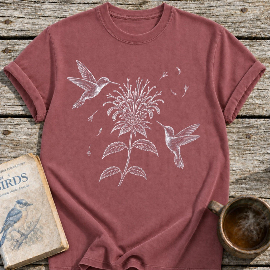 Hummingbirds Bee Flower T-Shirt
