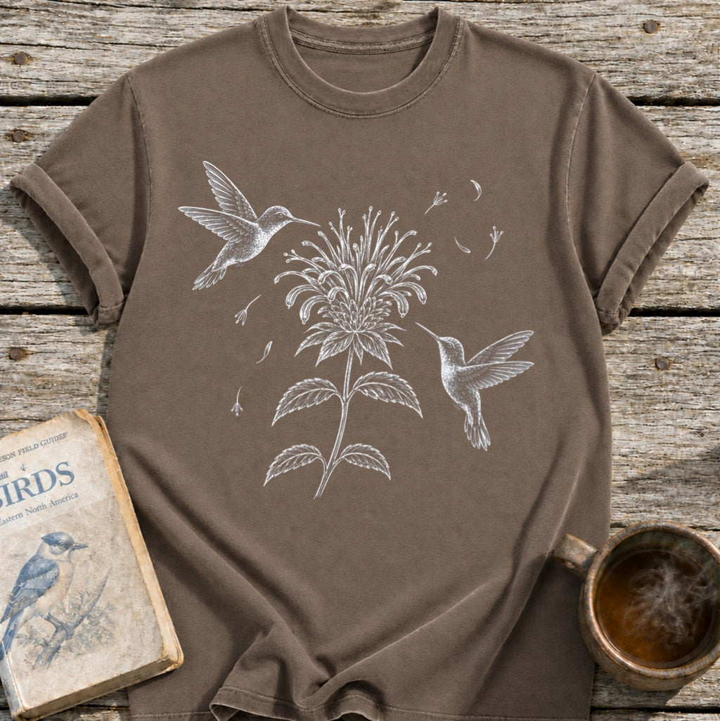 Hummingbirds Bee Flower T-Shirt
