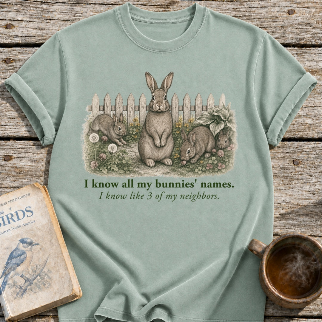Know My Bunnys' Names T-Shirt