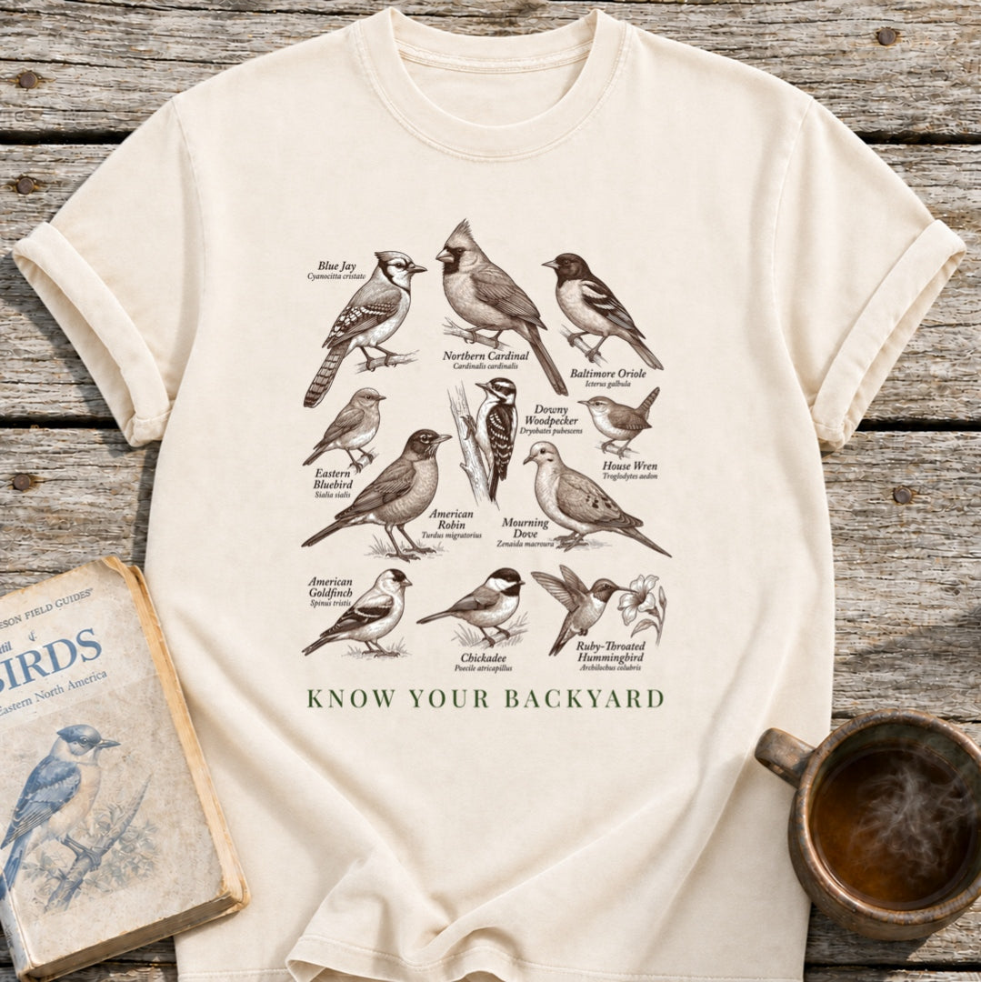 Know Your Backyard Birds T-Shirt