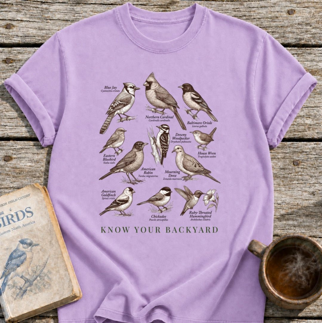 Know Your Backyard Birds T-Shirt