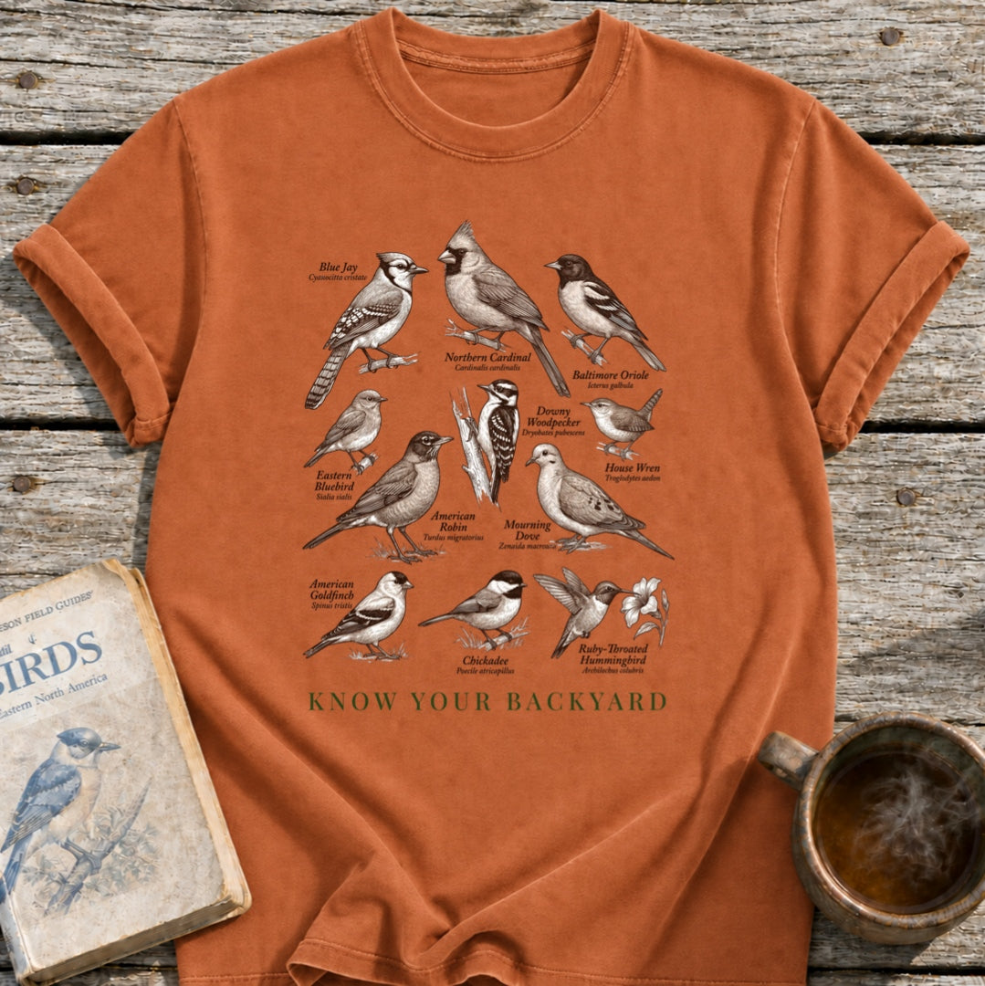 Know Your Backyard Birds T-Shirt