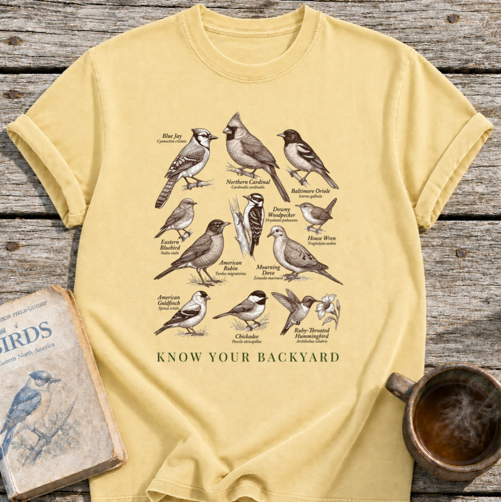Know Your Backyard Birds T-Shirt