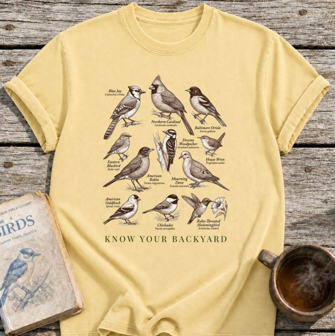 Know Your Backyard Birds T-Shirt