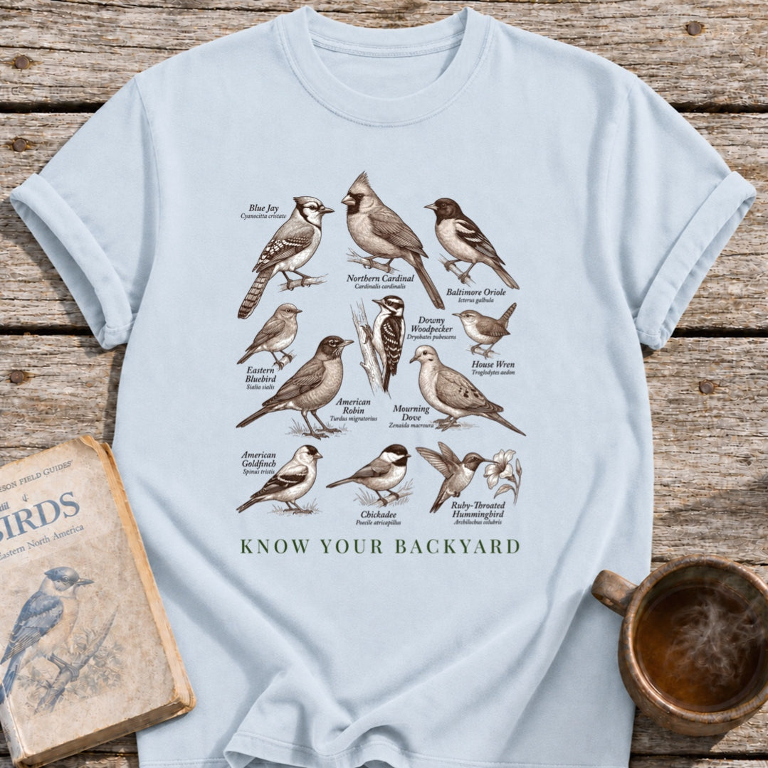 Know Your Backyard Birds T-Shirt