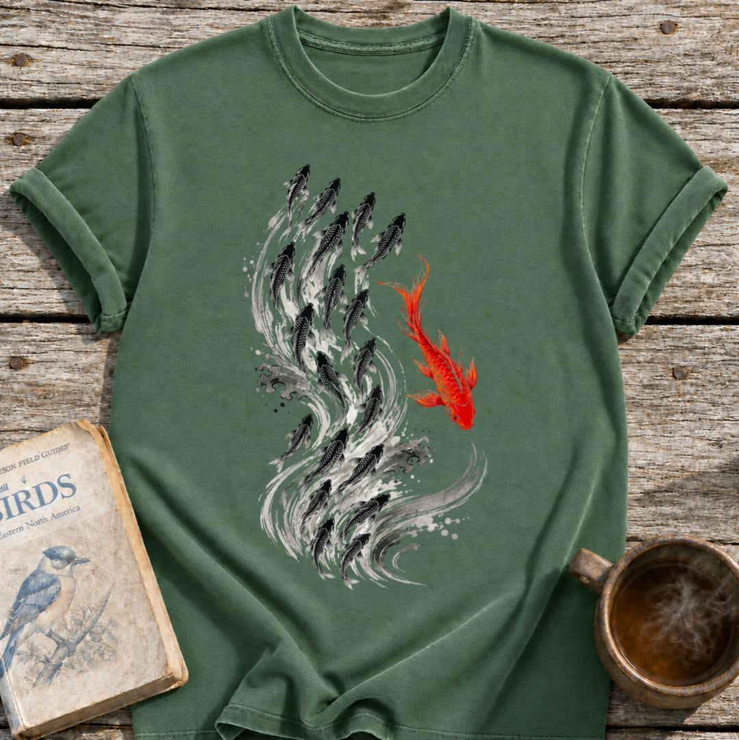 Koi Fish Against the Current T-Shirt