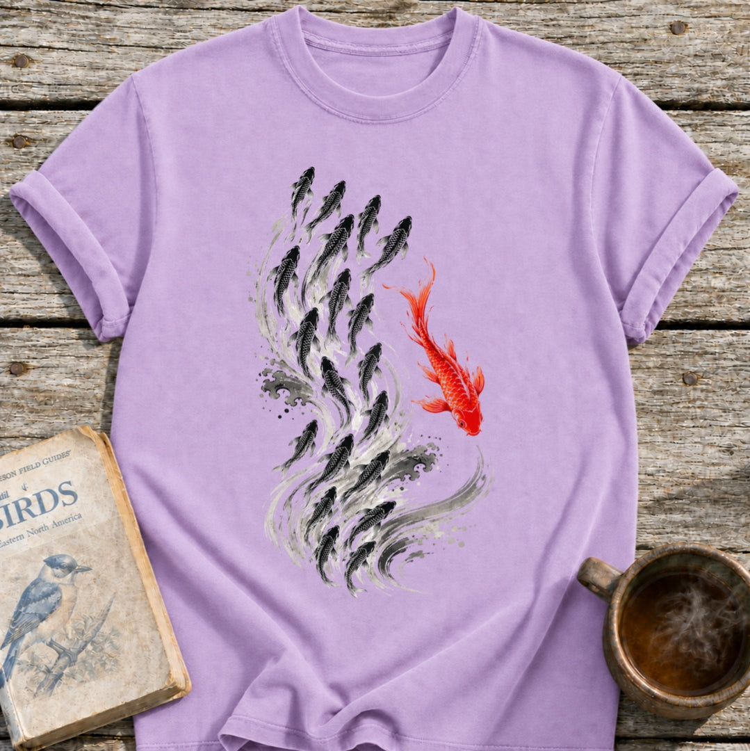 Koi Fish Against the Current T-Shirt