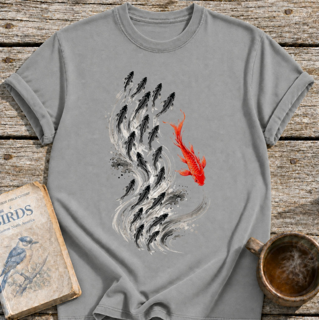 Koi Fish Against the Current T-Shirt