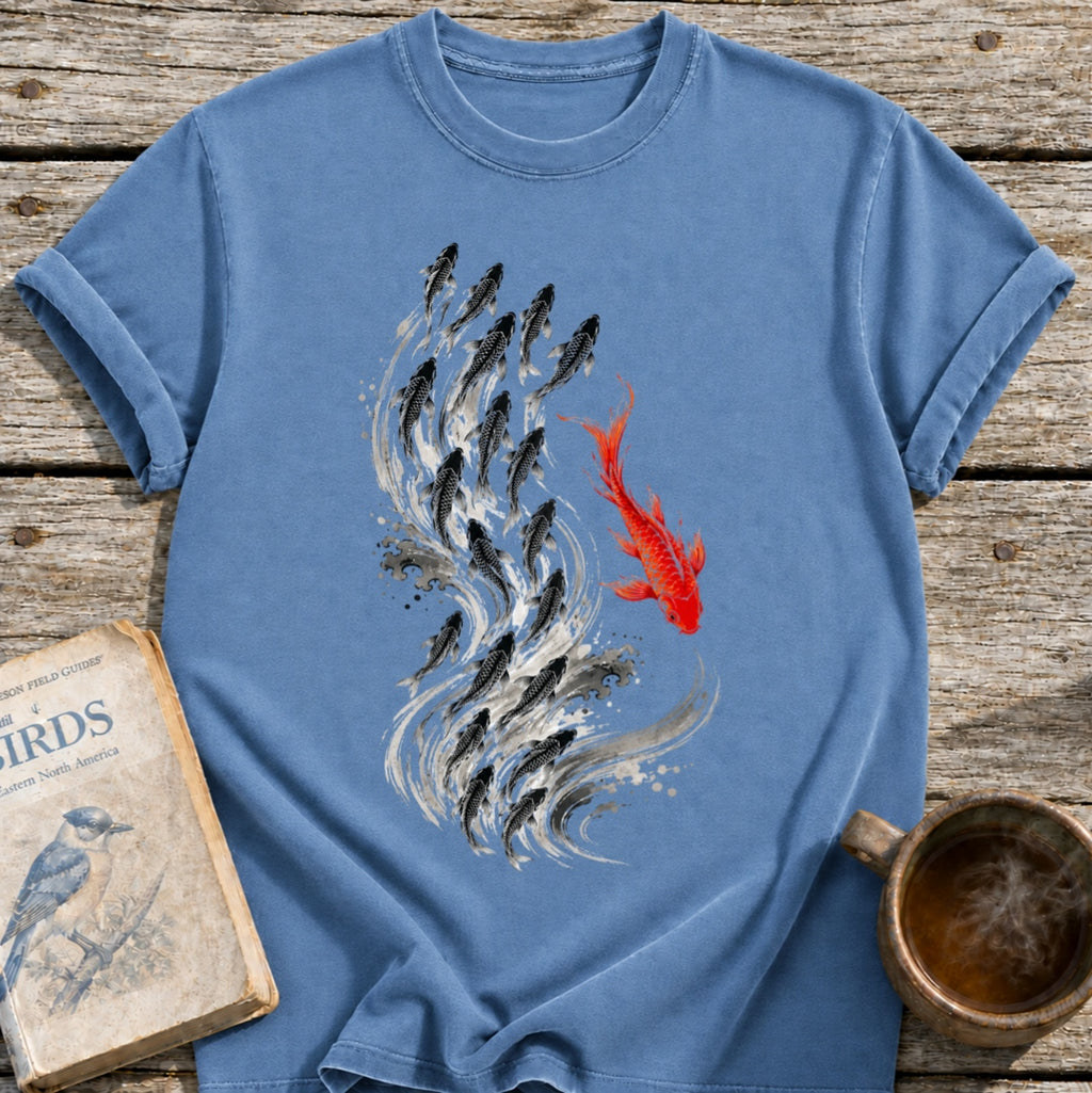 Koi Fish Against the Current T-Shirt