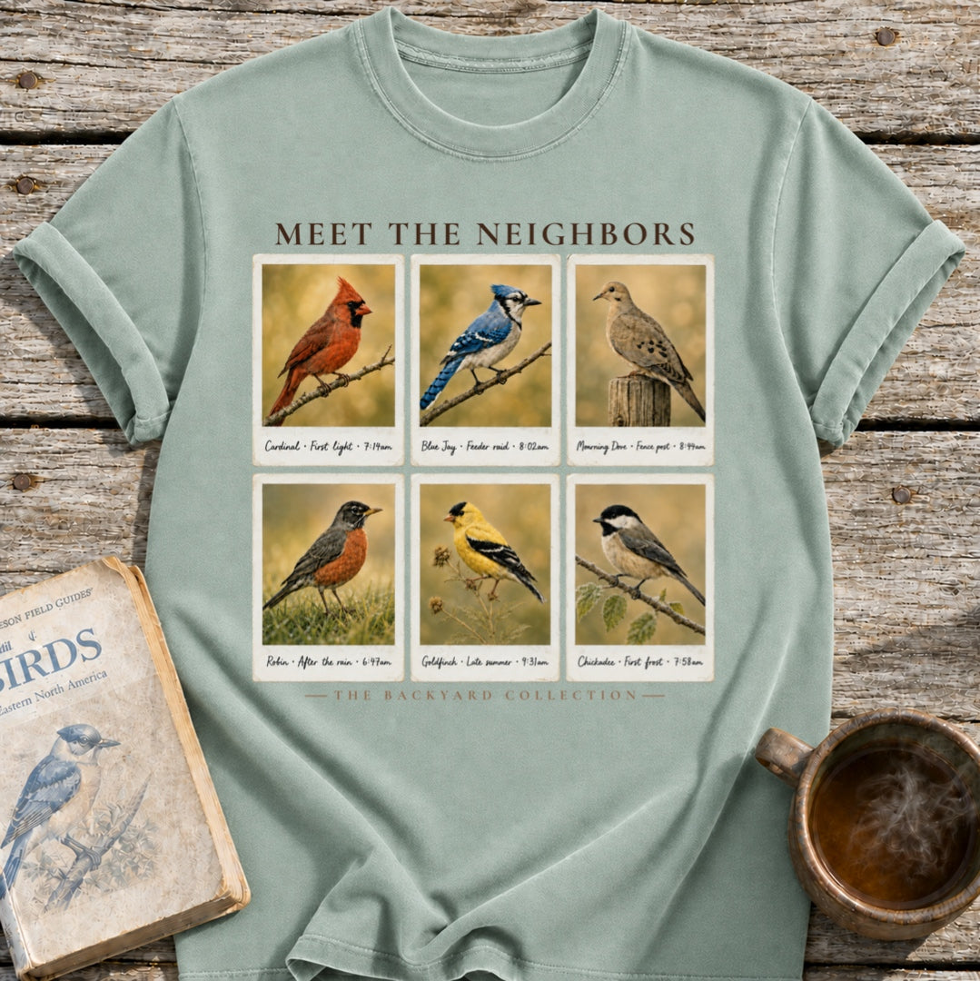 Meet the Neighbors Bird T-Shirt