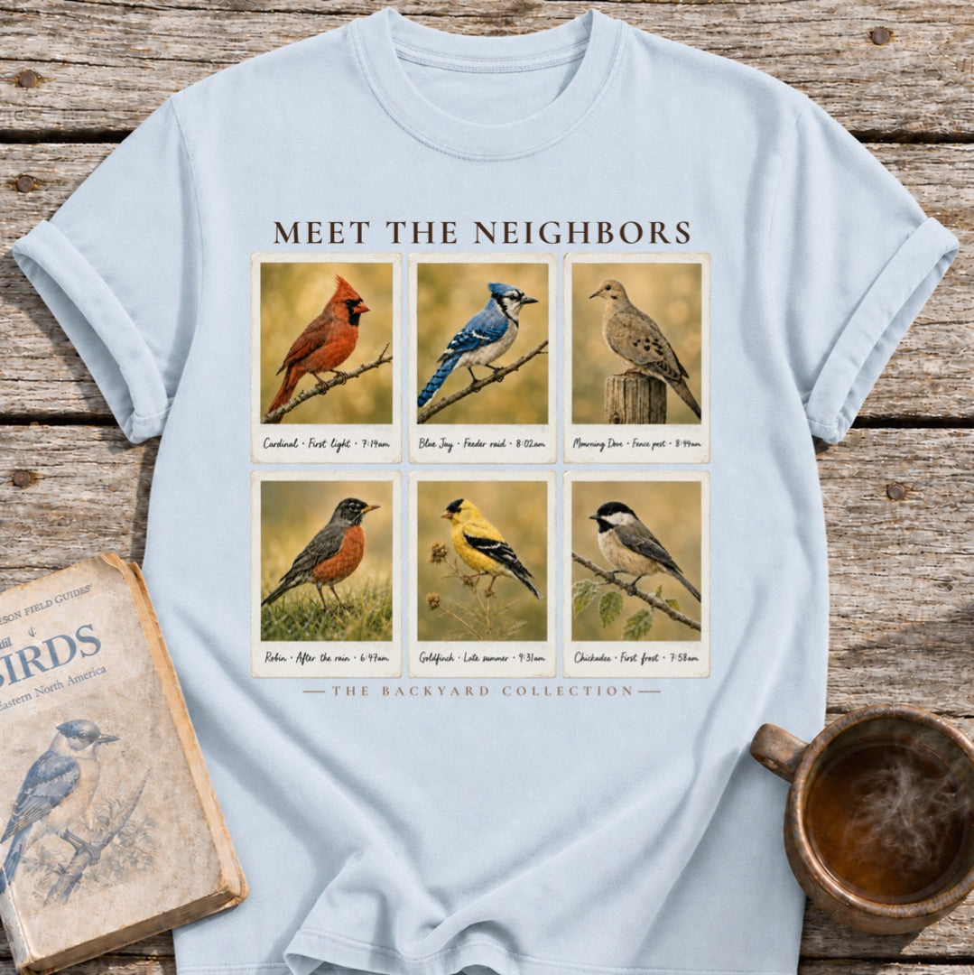 Meet the Neighbors Bird T-Shirt