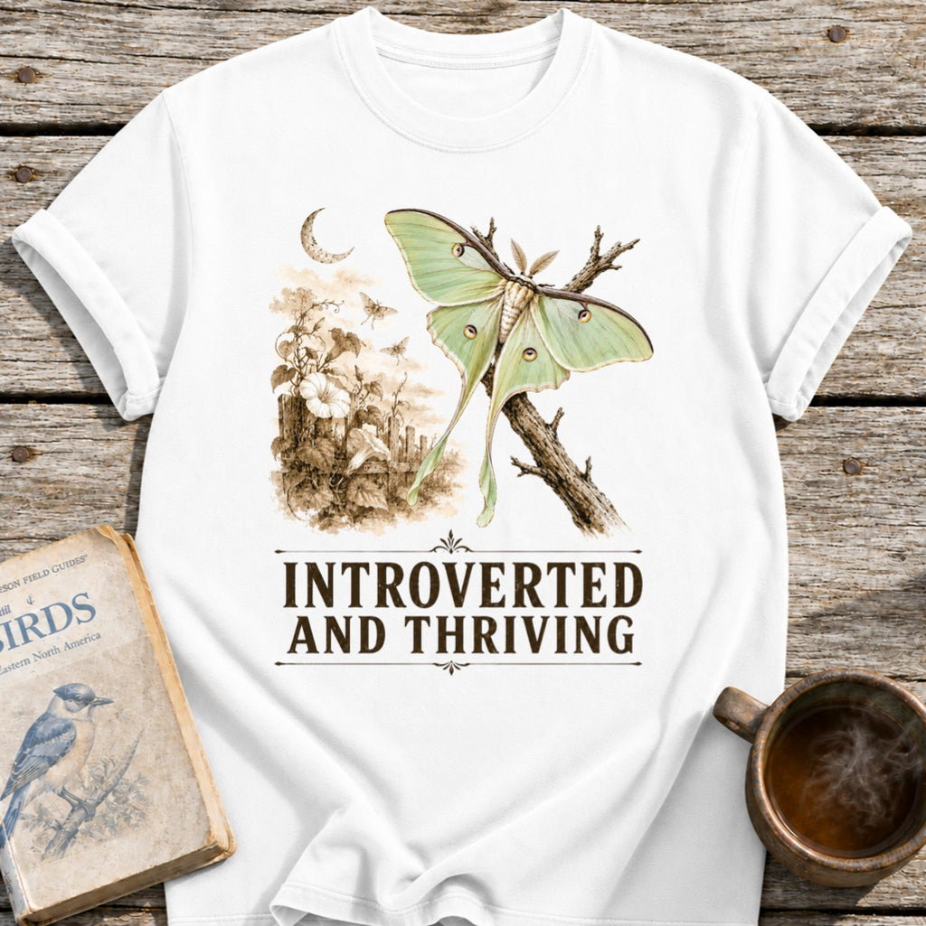 Moth Introverted and Thriving T-Shirt