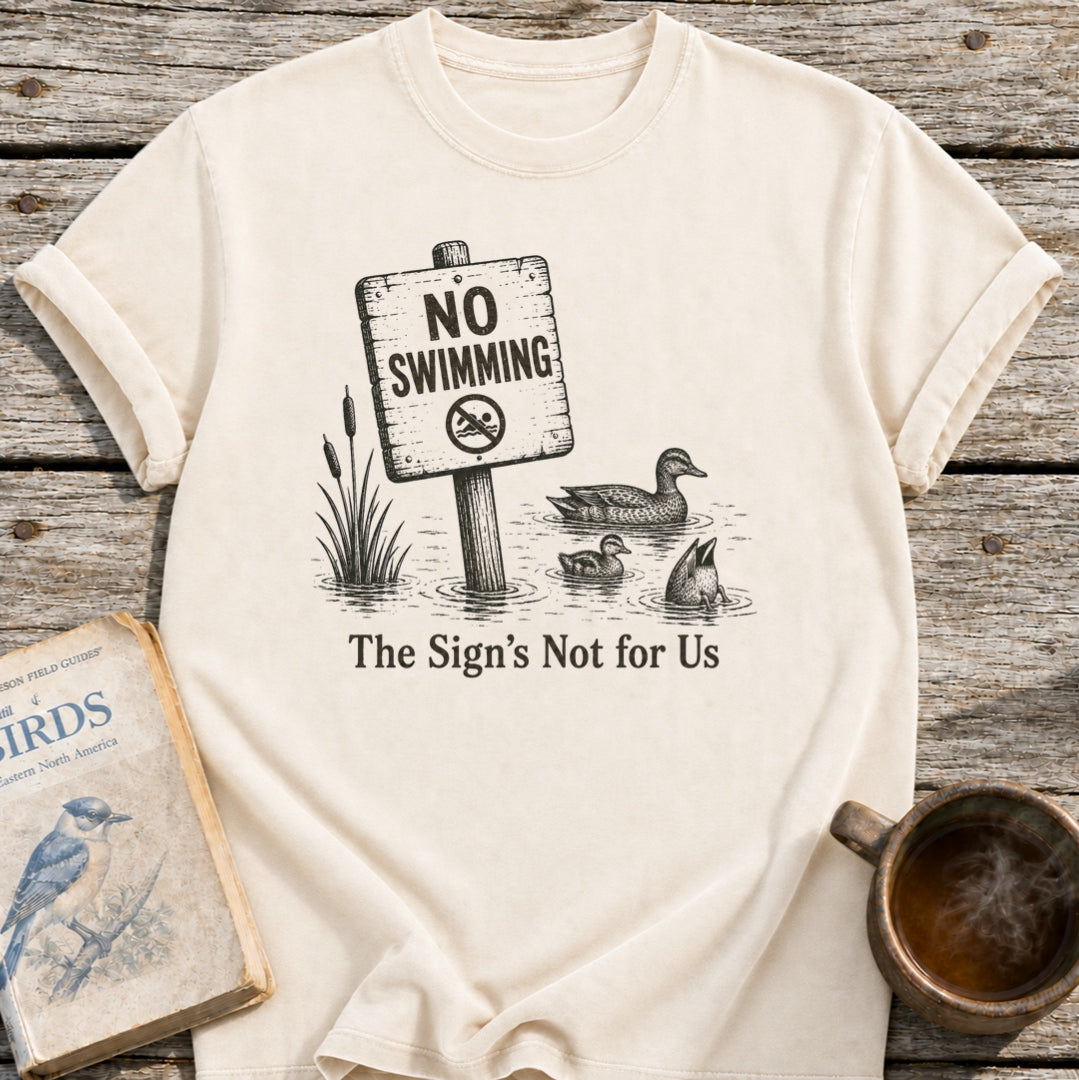 No Swimming Ducks T-Shirt